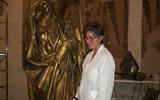 Cantiere del restauro della statua di San Ludovico di Tolosa di Donatello a cura della restauratrice D.ssa M. Ludovica Nicolai