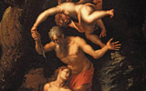 Jacopo Ligozzi<br>Sacrificio dIsacco<br>1586 ca<br>olio su tavola<br>Firenze, Galleria degli Uffizi