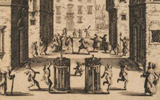 Una delle opere esposte alla mostra Buffoni, villani e giocatori alla corte dei Medici, in corso a Firenze presso Palazzo Pitti - Andito degli Angiolini fino all'11 Settembre 2016