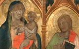 Una delle opere esposte alla mostra Jacopo del Casentino e la pittura a Pratovecchio nel secolo di Giotto in corso al Teatro degli Antei a Pratovecchio Stia - Arezzo fino al 19 ottobre 2014