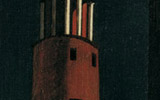 Giorgio de Chirico (Volo/Volos 1888-Roma/Rome 1978), La torre/The Tower, 1913 | olio su tela/Oil in canvas, cm 115,5 x 45 | Zurigo, Kunsthaus Zrich, Vereinigung Zrcher Kunstfreunde, inv. 1954/8