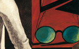 Giorgio de Chirico (Volo/Volos 1888-Roma/Rome 1978), La serenit del saggio [La srnit du savant]/The Serenity of the Scholar, 1914 | olio e matita su tela/oil and pencil on canvas, cm 130 x 73 cm (base) x 54,5 (estremit superiore)/(top) | New York, The Museum of Modern Art. Gift of Sylvia Slifka in honor of Joseph Slifka, 1997, inv. 156.1997