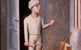 Carlo Carr (Quargnento 1881-Milano/Milan 1966), Il figlio del costruttore/The Builder's Son, 1917 e 1921 | olio su tela/Oil on canvas, cm 60 x 45 | Collezione privata/Private collection