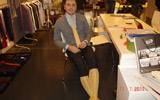 PITTI UOMO 79, Florence, 11-14 january 2011 | The golden sock and golden tie at the stand GALLO