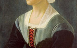 Domenico Ghirlandaio, Lucrezia Tornabuoni (Washington, National Gallery of Art) | Lucrezia indossa la tipica gavurra.