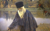 Mikhail Nesterov, «Anacoreta», 1888, Olio su tela