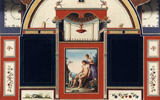 Anton Raphael Mengs (Aussig, Boemia 1728 - Roma, 1779), Angelo Campanella (Roma, 1746-1811), Copia di un dipinto murale di una domus romana raffigurante Venere e Adone morente, 1778, incisione acquarellata, 61,2 x 72,6 cm, British School at Rome Library