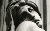 Paolo Monti<br>(Novara 1908 - Milano1982)<br>L’Aurora, dettaglio della tomba di Lorenzo de’ Medici<br>fine anni ‘60<br>Stampa alla gelatina bromuro d’argento<br>Milano, Civico Archivio Fotografico (in deposito dalla Fondazione BEIC)